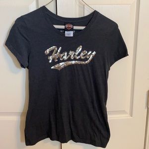 Harley Davidson t-shirt, dark gray, size L